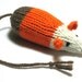 Catnip Mouse Cat Toy as a Brown Candy Corn