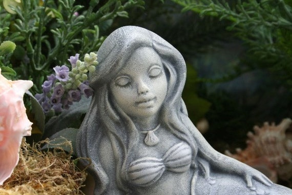 The Little Mermaid Garden Statue Concrete Sculpture Art