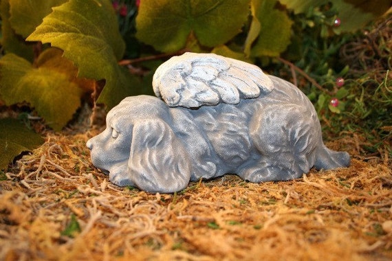 Angel Dog Statues Cocker Spaniel Angel Concrete by PhenomeGNOME