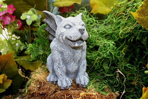 Gargoyle Cat Statue Concrete Gargoyles for Your Home or