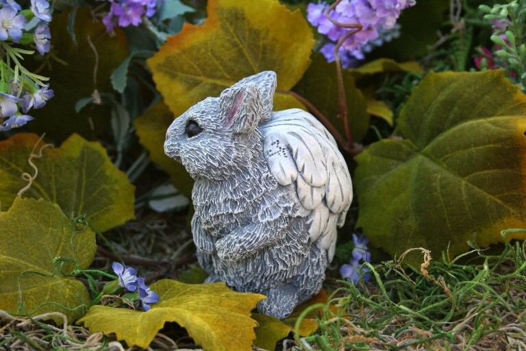 Angel Rabbit Bunny Angel Memorial Animal Garden Statues