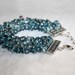 London Blue Topaz Bracelet, Cuff Bracelet in Solid Sterling - Breathtaking - SALE 50% OFF