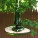 Recycled material bird feeder - Green glass