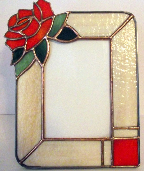 Items similar to Stained Glass Picture Frame on Etsy