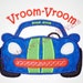 Race Car Applique T Shirt Sample Sale PIF