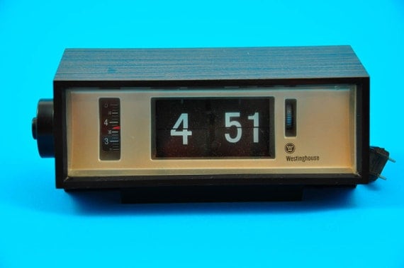 Retro alarm clock, Flip clock, Clock