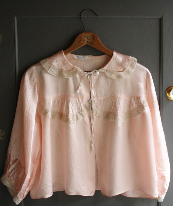 vintage silk bed jacket