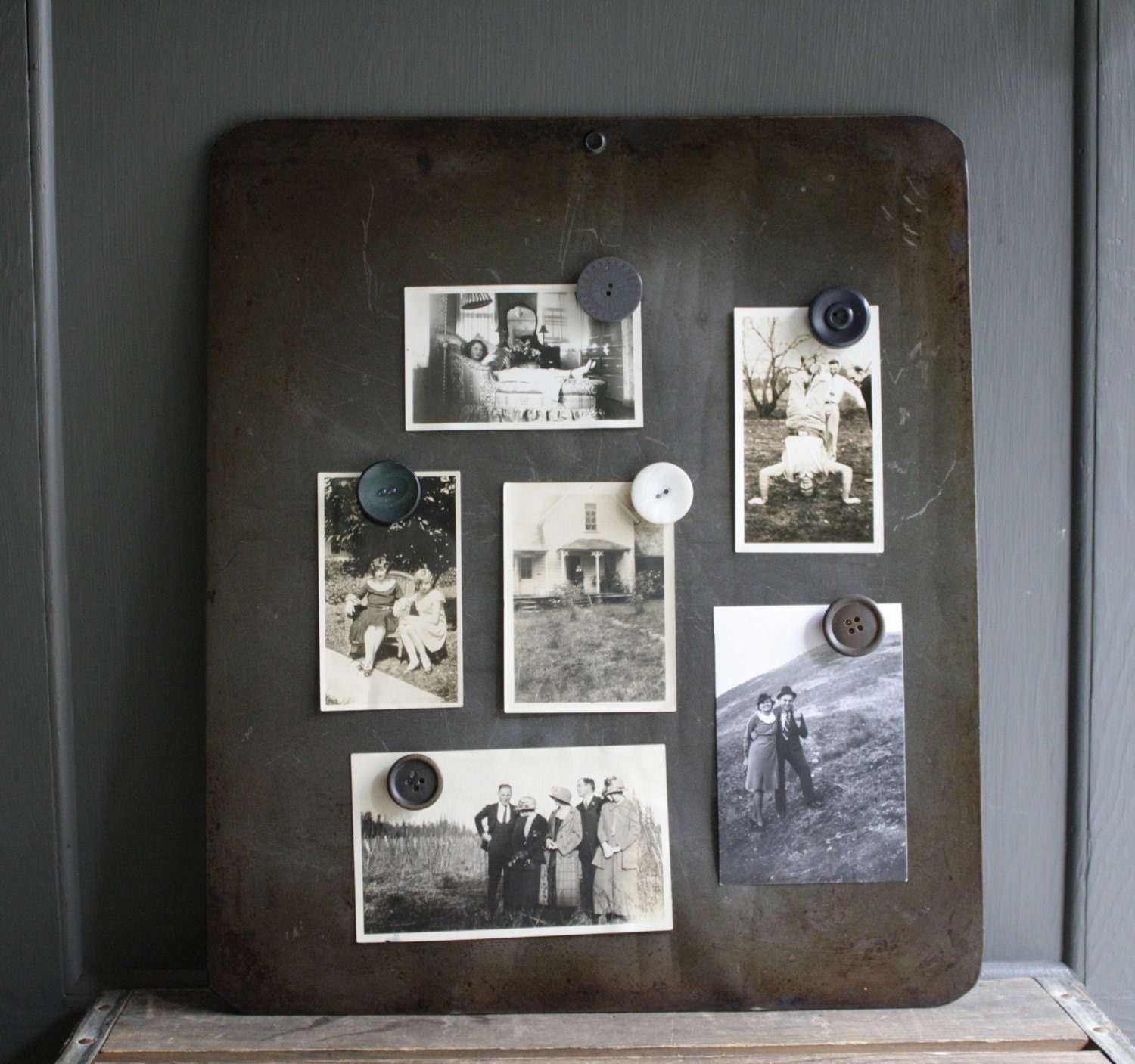 industrial metal memo board