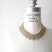 60s vintage filigree METAL FRINGE choker necklace