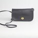 80s vintage black leather purse / supple leather shoulder bag
