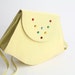 80s vintage Charles Jourdan purse / vintage grosgrain and leather shoulder bag / vintage yellow leather handbag
