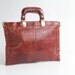 60s vintage BOND STREET Italy leather attache // vintage 1960s cognac leather briefcase / made in Italy