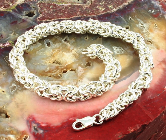 Sterling Silver Byzantine ChainMaille Bracelet