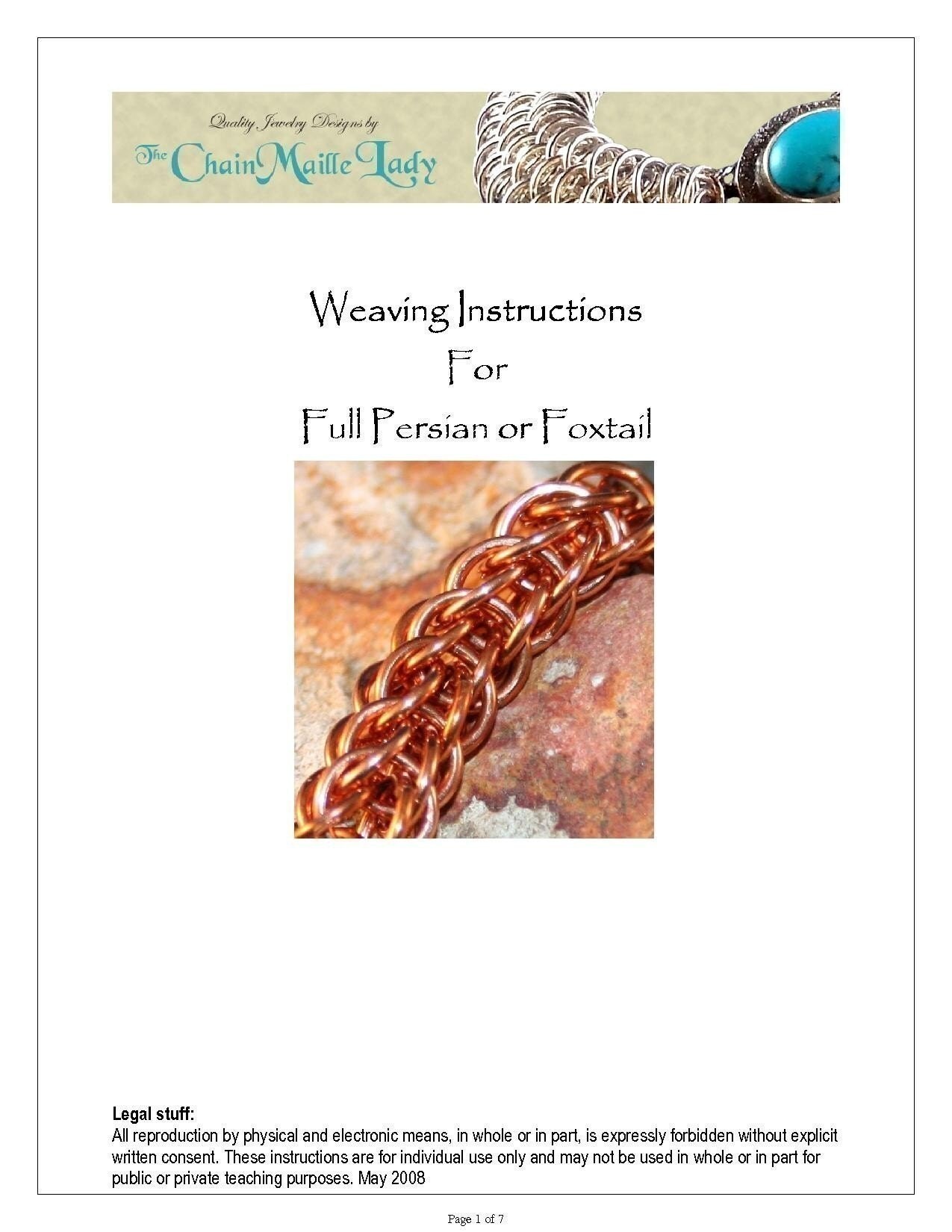 How to half persian chainmaille tutorial  