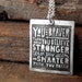 You are braver than you believe necklace