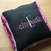 Mod Pink and Black Personalized Quillow