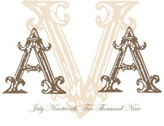 Victorian Monogram Il_570xn