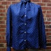 Vintage 1980's Blue Secretary's Blouse - Red, White and Blue Evan Picone Blouse - Modern Size 12, Medium