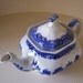 SALE - Vintage Teapot Blue Old Willow Style - EnglishPreserves