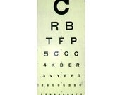 items similar to vintage optometry eye chart on etsy