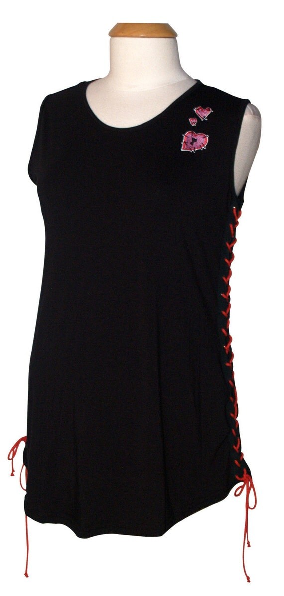 Punk Rock Rockabilly black maternity tank top from MamaSan