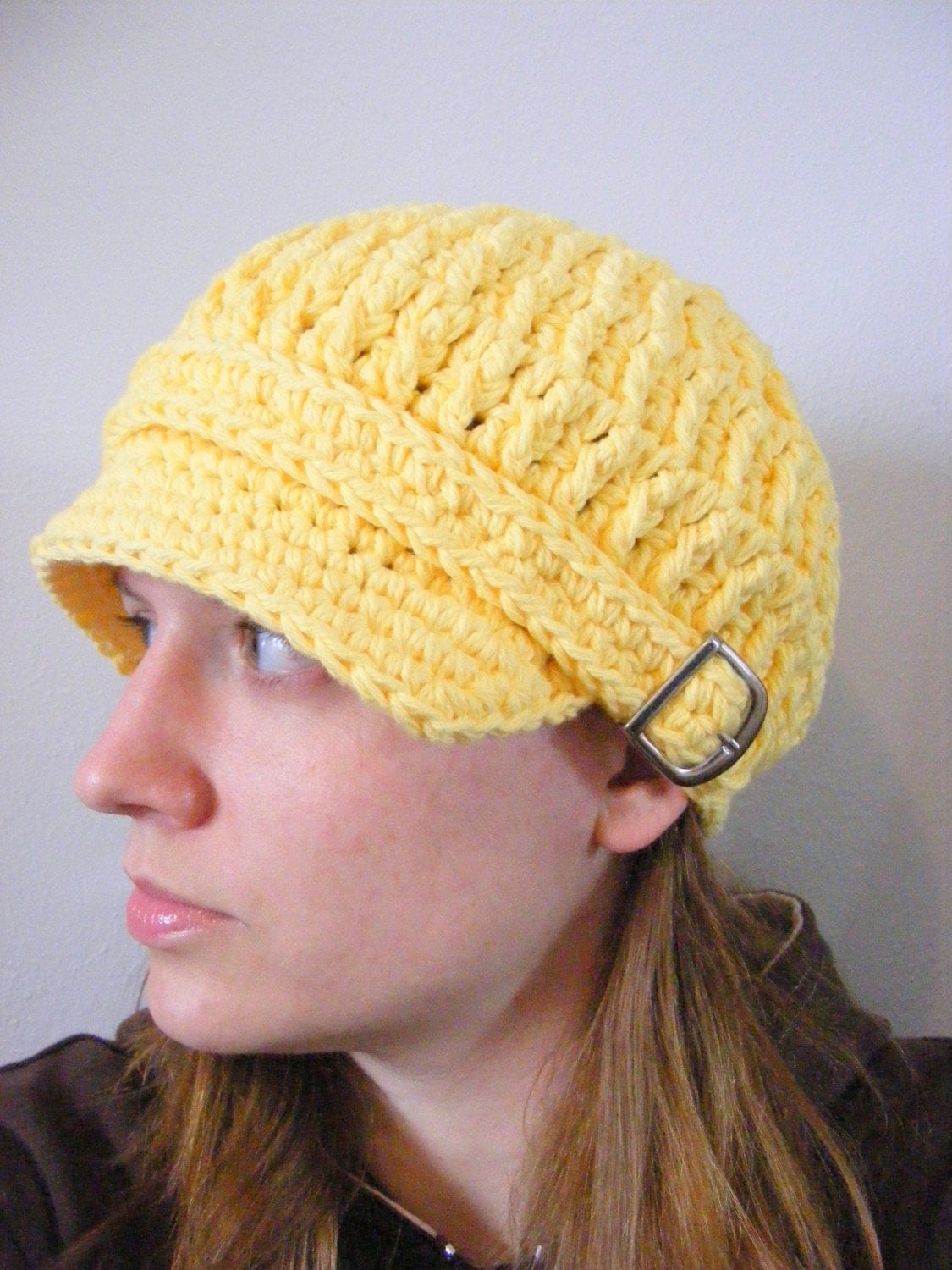 Yellow Womens Newsboy Hat Womens Newsboy Cap Womens Hat Womens