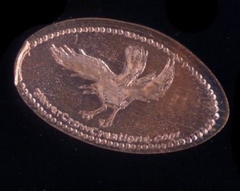 SilverCrow Creations Souvenir Smashed Penny with a Crow or Raven Landing - Package of 2
