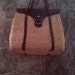 Vintage Etienne Aigner Straw and Leather Bag