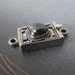 sterling silver box clasp with pearl