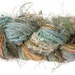 RESERVED for Wynona Studios: Scraplet Skeins unique hand-tied art yarn in Primavera- 120 yds.