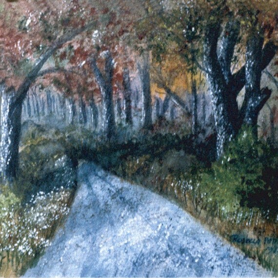 Items similar to COUNTRY ROAD blank fine art notecard on Etsy