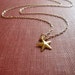 Nautical Gold Star Necklace in Gold Filled