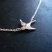 Soaring Sparrow Necklace in Sterling Silver