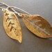 Small Gold Leaf Earrings