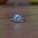 1.38ct diamond halo ring 14k white gold-2nd payment-reserved