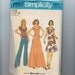 Vintage 1975 Juniors Dress Pattern Simplicity 7267 Size 13JP Bust 35