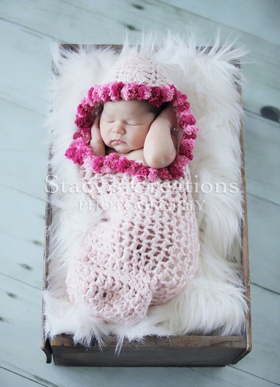 Crochet Cocoon Hooded Cocoon Baby Girl Cocoon Baby Cacoon