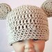 Baby Beanie - Bear Hat in Tan