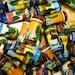 6 Peruvian Ceramic Large Hole Llama Tube Beads