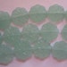 Mint Green Pressed Glass Flower Lampwork Glass Beads 18mm