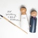 Do-It-Yourself Wedding Cake Topper Kit in a Bag // Fair Trade Wooden Cake Toppers Wedding Decor Bride Groom