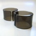 Pair of 1970s smoked plastic napkin rings.
