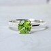 Genuine Peridot Sterling Silver Ring, Cavalier Creations