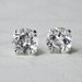 3ct White Topaz Sterling Silver Stud Earrings, Cavalier Creations