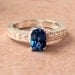Lab Blue Sapphire Sterling Silver Ring, Cavalier Creations