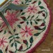 large shabby country cottage dollhouse rug bedroom living room textile embroidery
