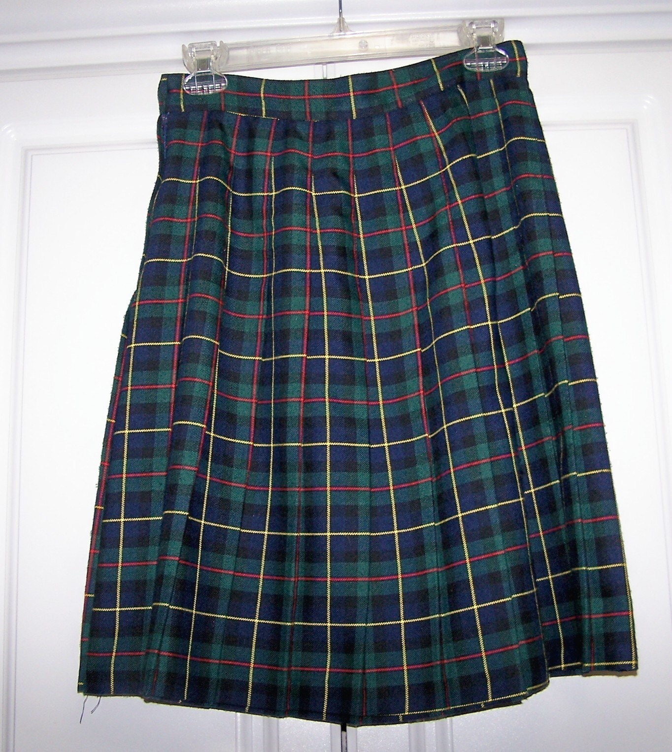 SALE Vintage Classic School Girl Plaid Pleated Skirt by gumbygirl