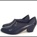 80's vintage BLACK leather western ankle shoe boots 10