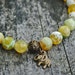 Yellow Agate Elephant Mala Bracelet