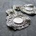 15% Off Storewide-Coupon Code Summertime-Vintage Beads-Vintage Steel Victorian Stampings with Setting-4